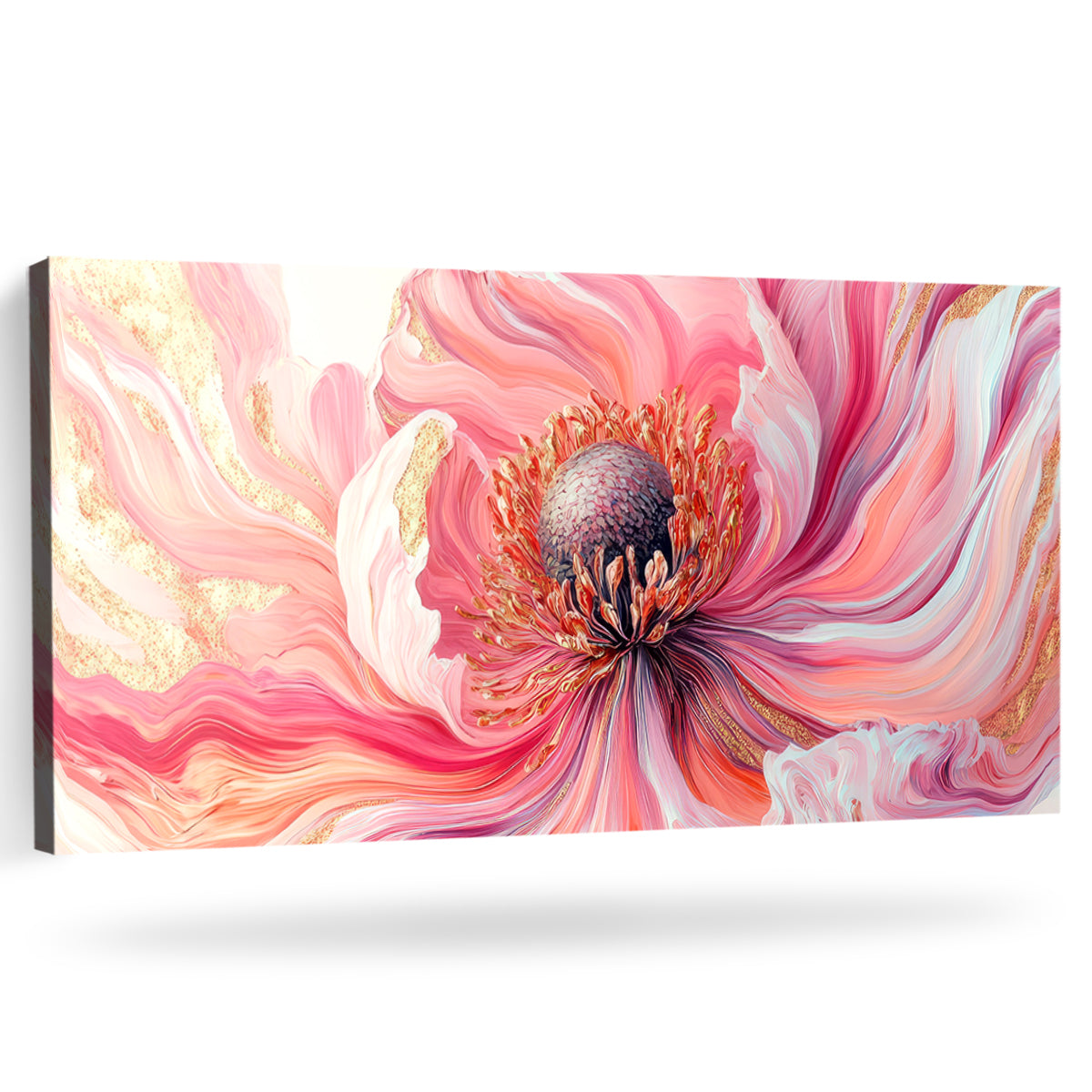 Blossom Brilliance Abstract Floral Canvas Print for Living Room