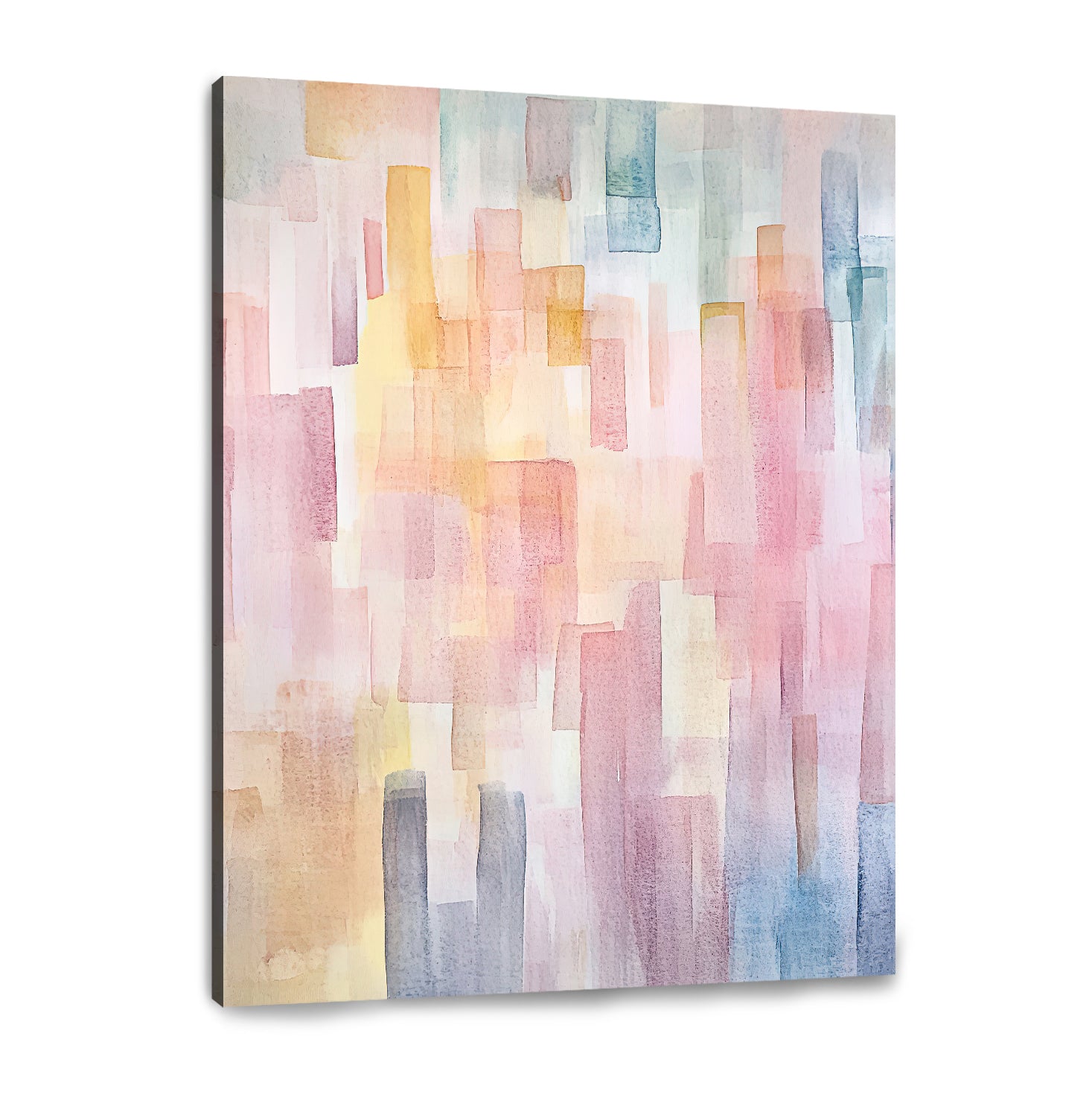 Soft Horizon Abstract Canvas Print Wall Art For Decoration