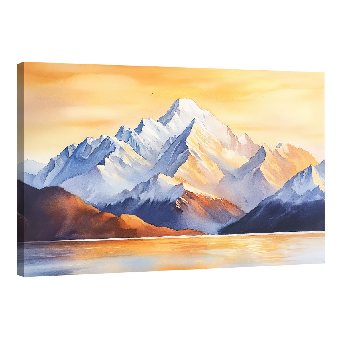 Mountain Wall Art Sunset Over The Summit