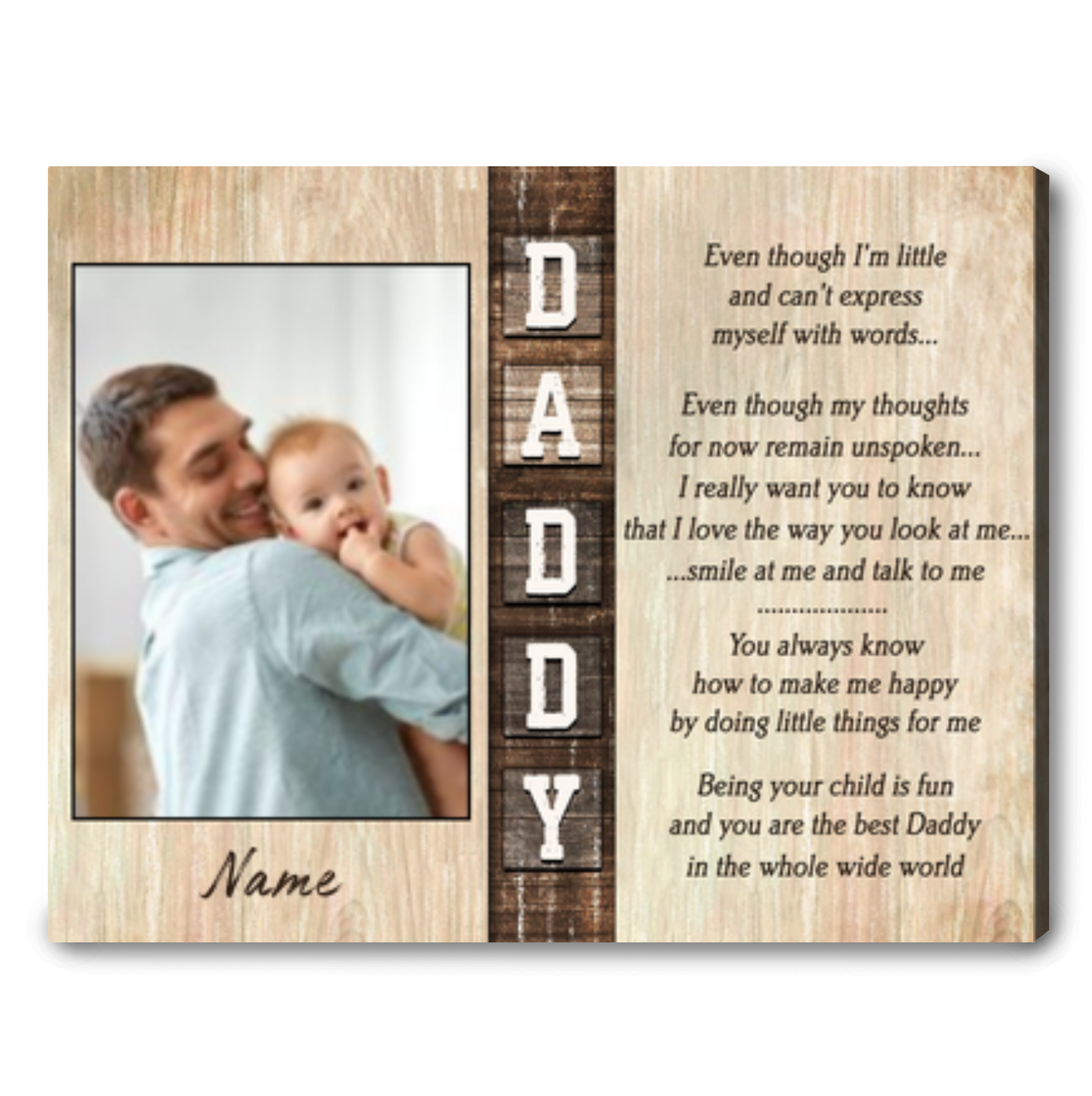 Unique First Father's Day Gifts To Celebrate New Dads Custom Canvas Prints
