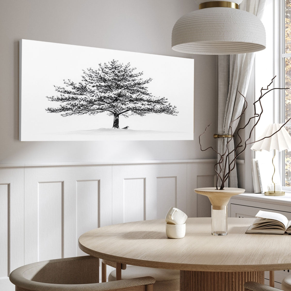 Snow Covered Tree Fine Arts Print