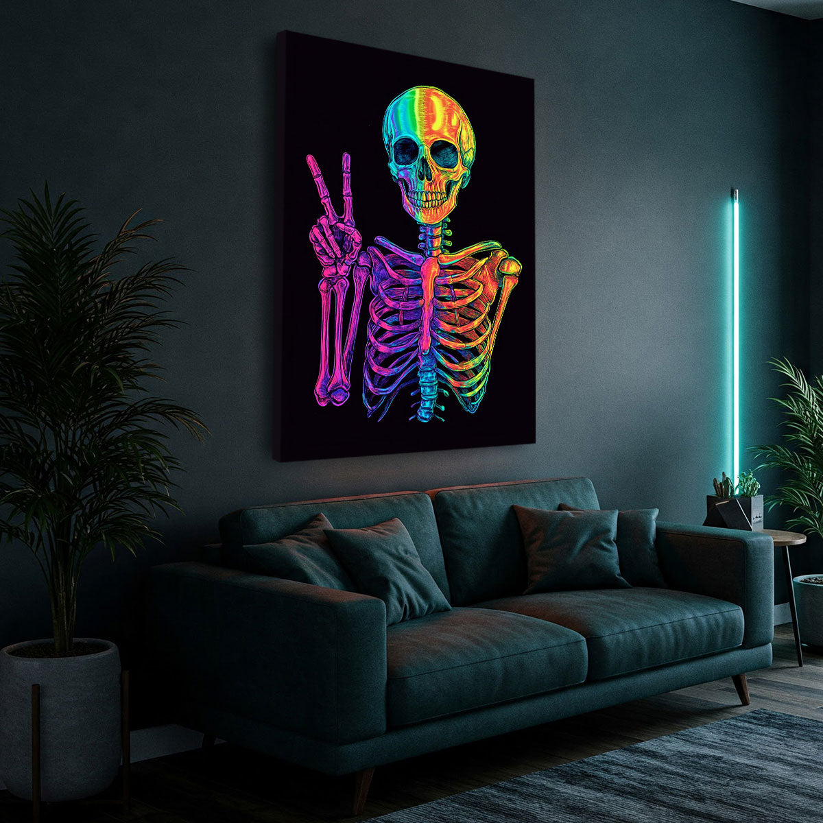 Geometric Art Deconstructed Face Wall Decor