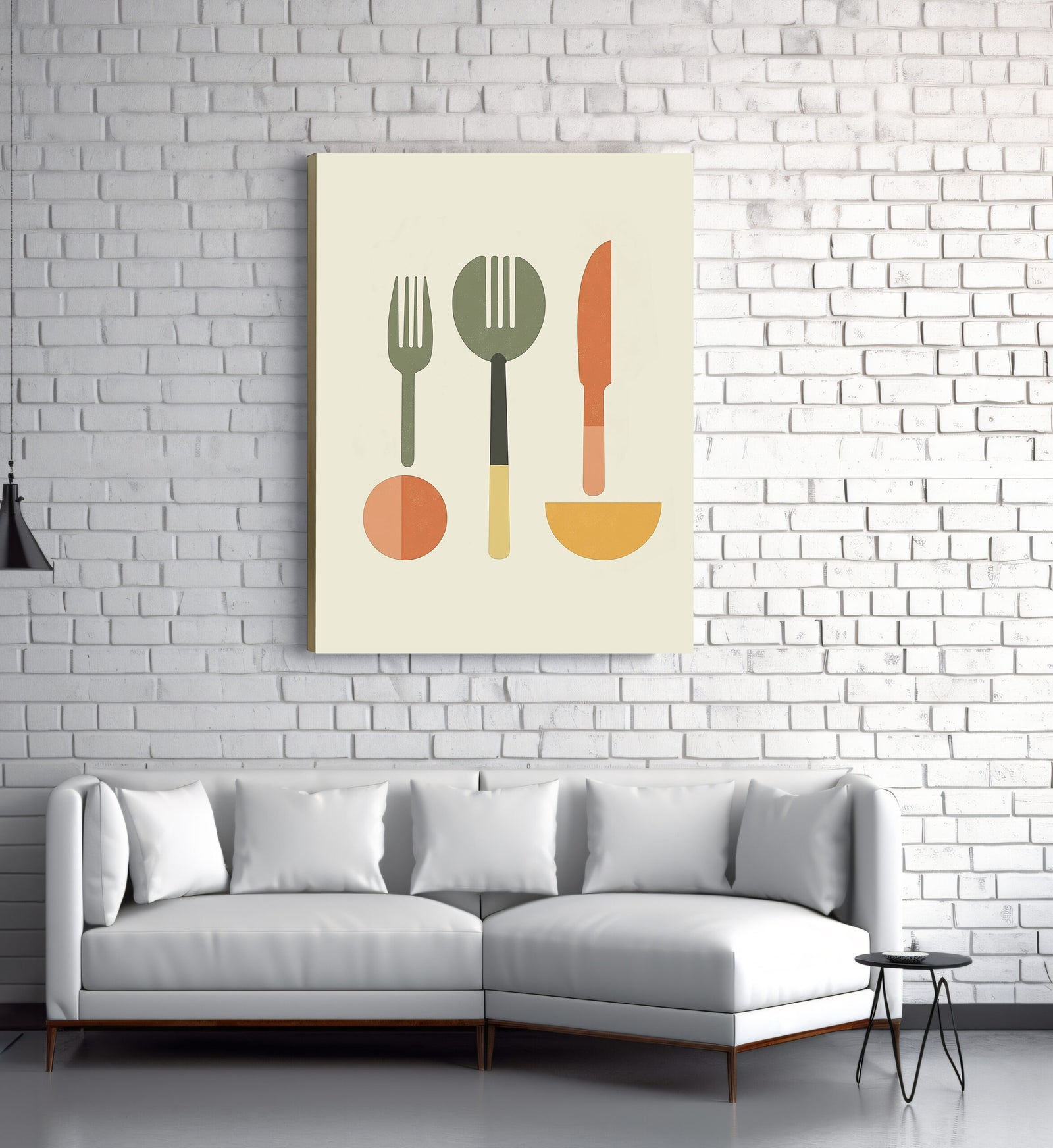 Minimalist Kitchen Essentials Canvas Wall Art