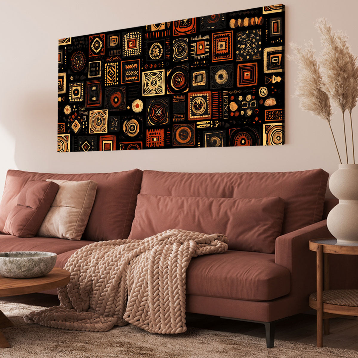 Abstract Geometric Shapes Boho Wall Decor