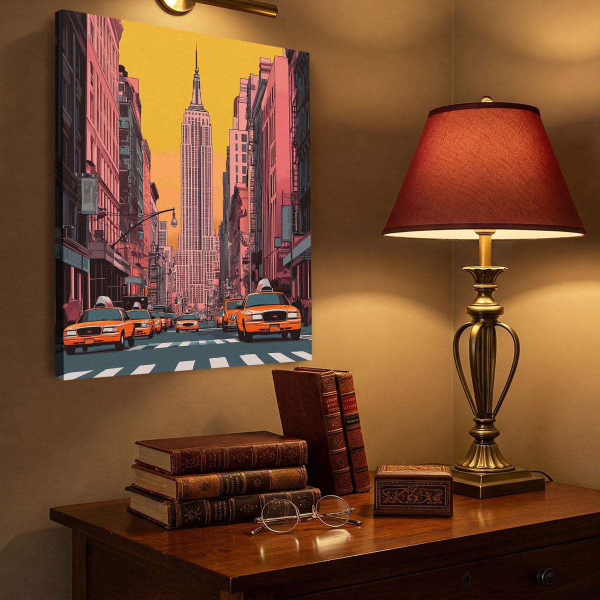 New York City Landmark Vintage Artwork