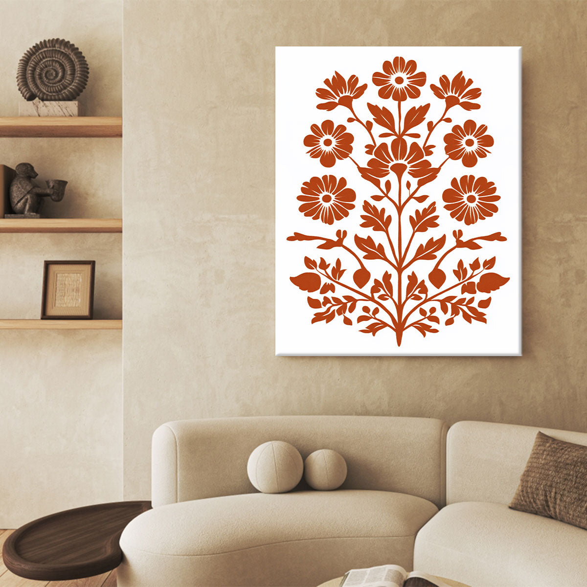 Chic Floral Pattern Boho Wall Decor
