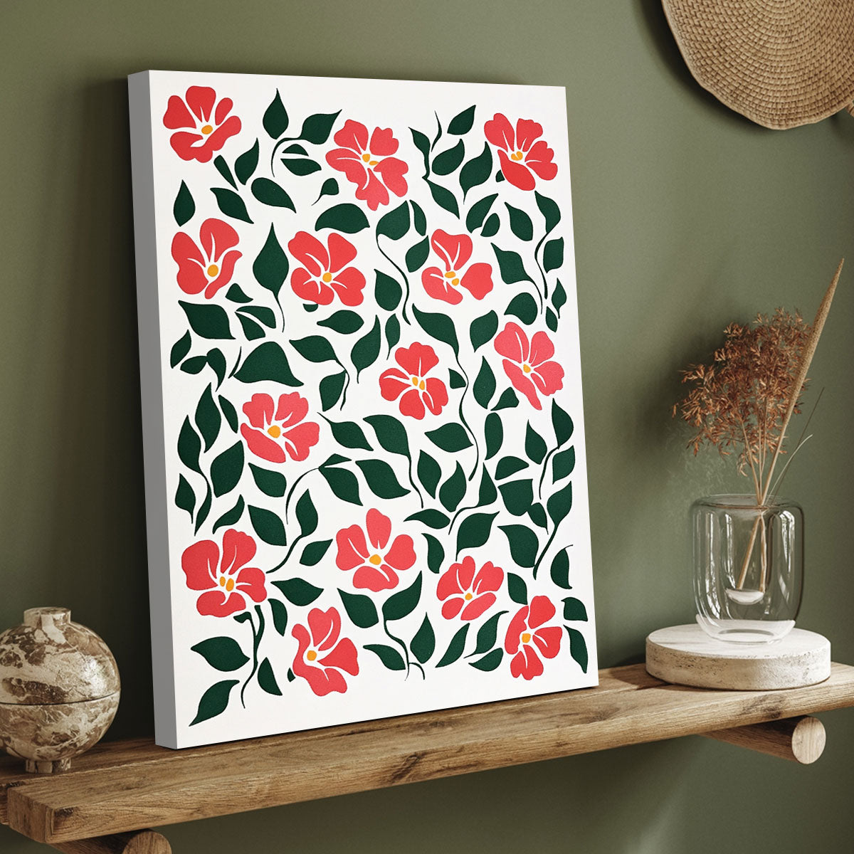 Eye-Catching Flower Pattern Boho Wall Decor
