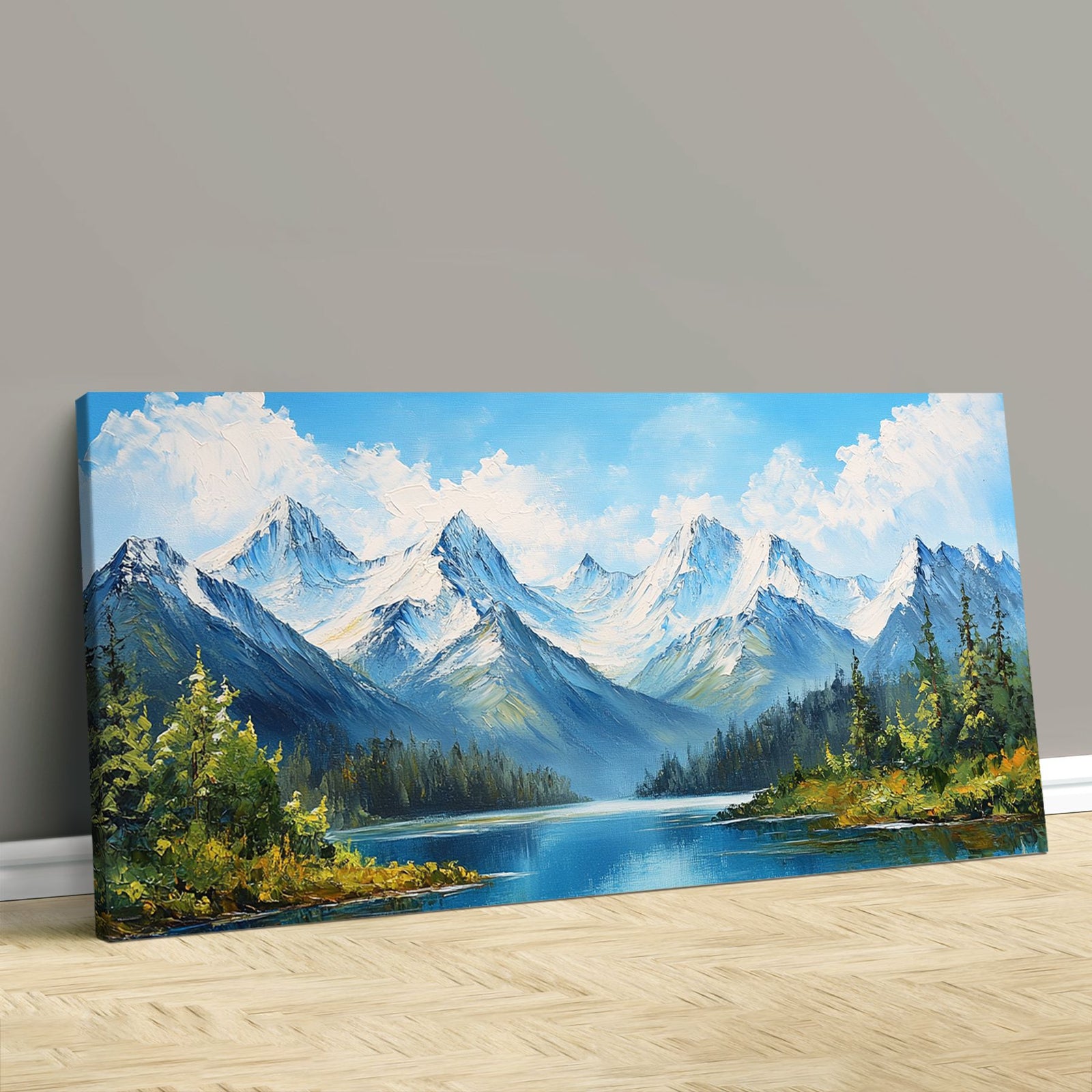 Landscape Canvas Snowy Mountain Wall Art