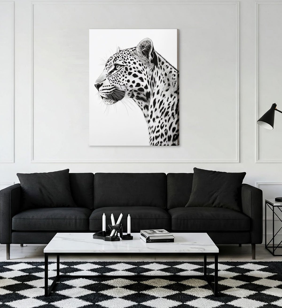 Leopard Gaze Modern Wall Artwork