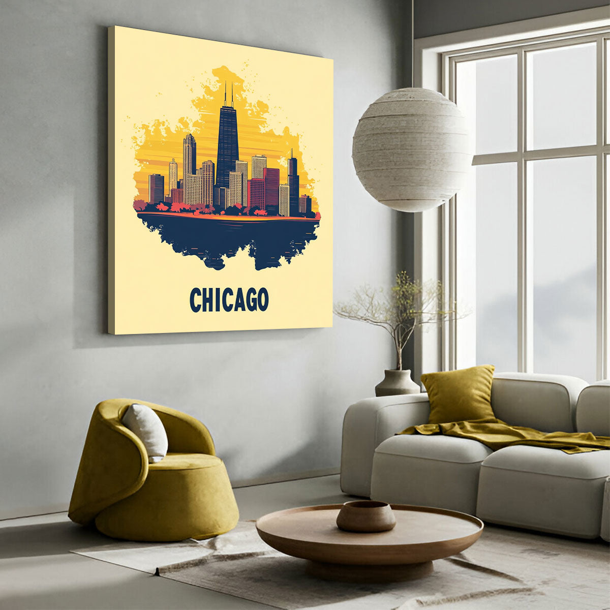 Chicago Skyline Modern Wall Artwork