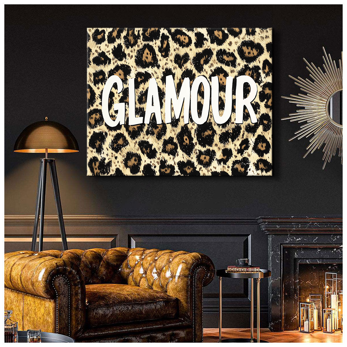 GLAMOUR Leopard Modern Wall Artwork