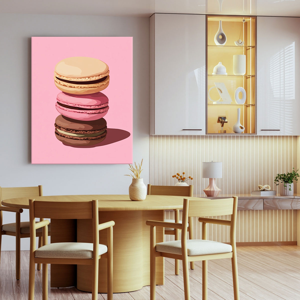 Macaron Stack Modern Wall Artwork