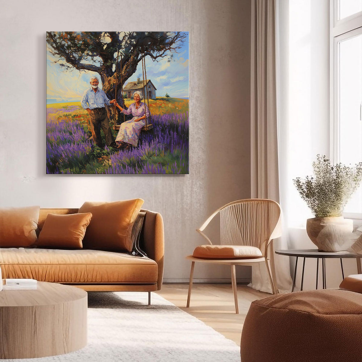 Eternal Companionship Oil Painting Canvas Wall Art