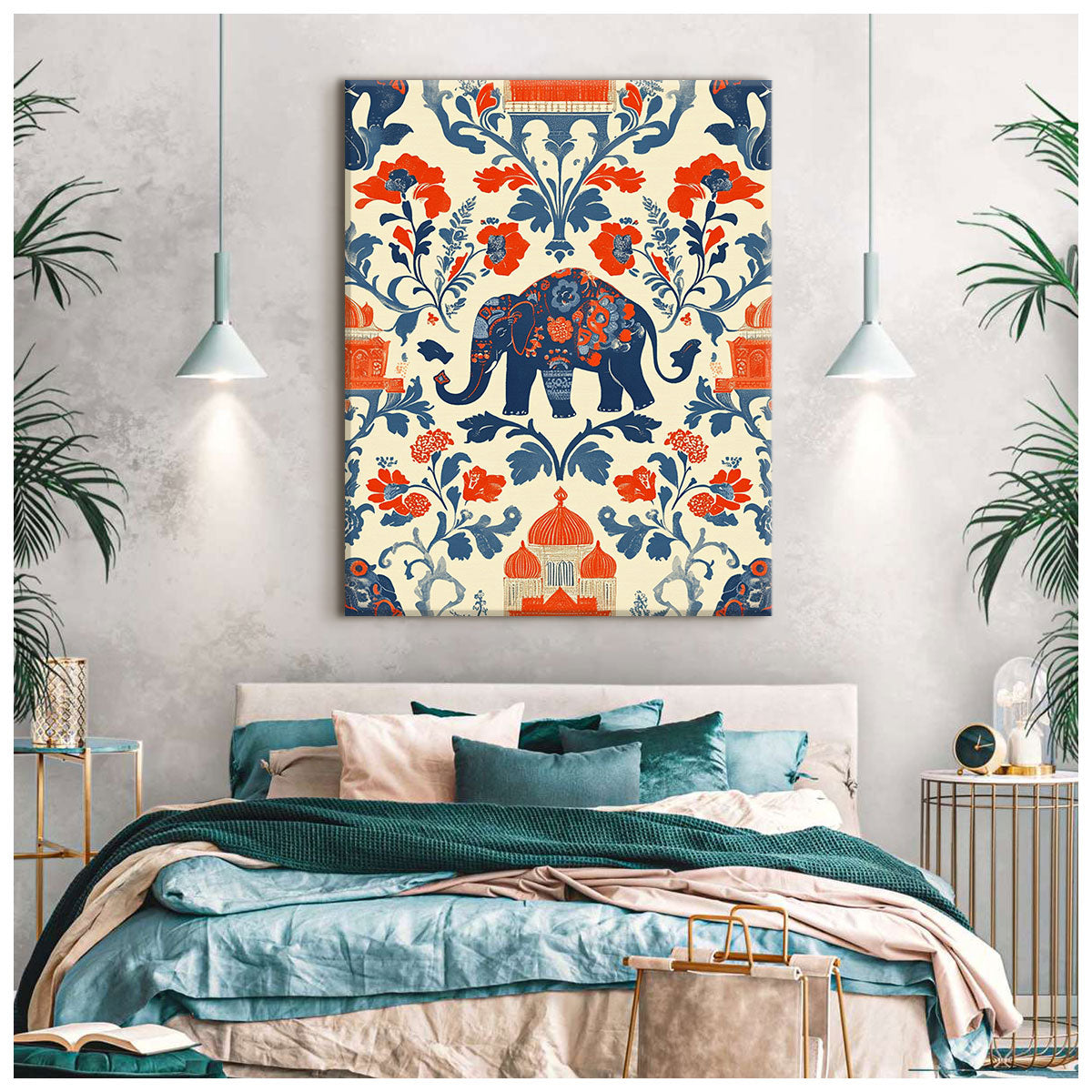 Colorful Elephant Boho Wall Decor