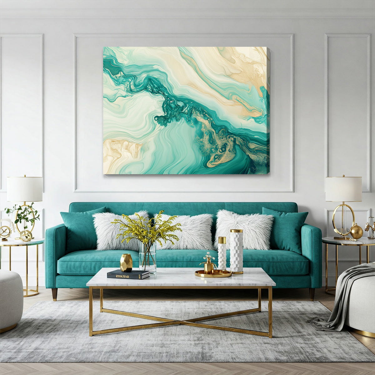 Layered Abstract Canvas Wall Art – Textured Minimalist Painting