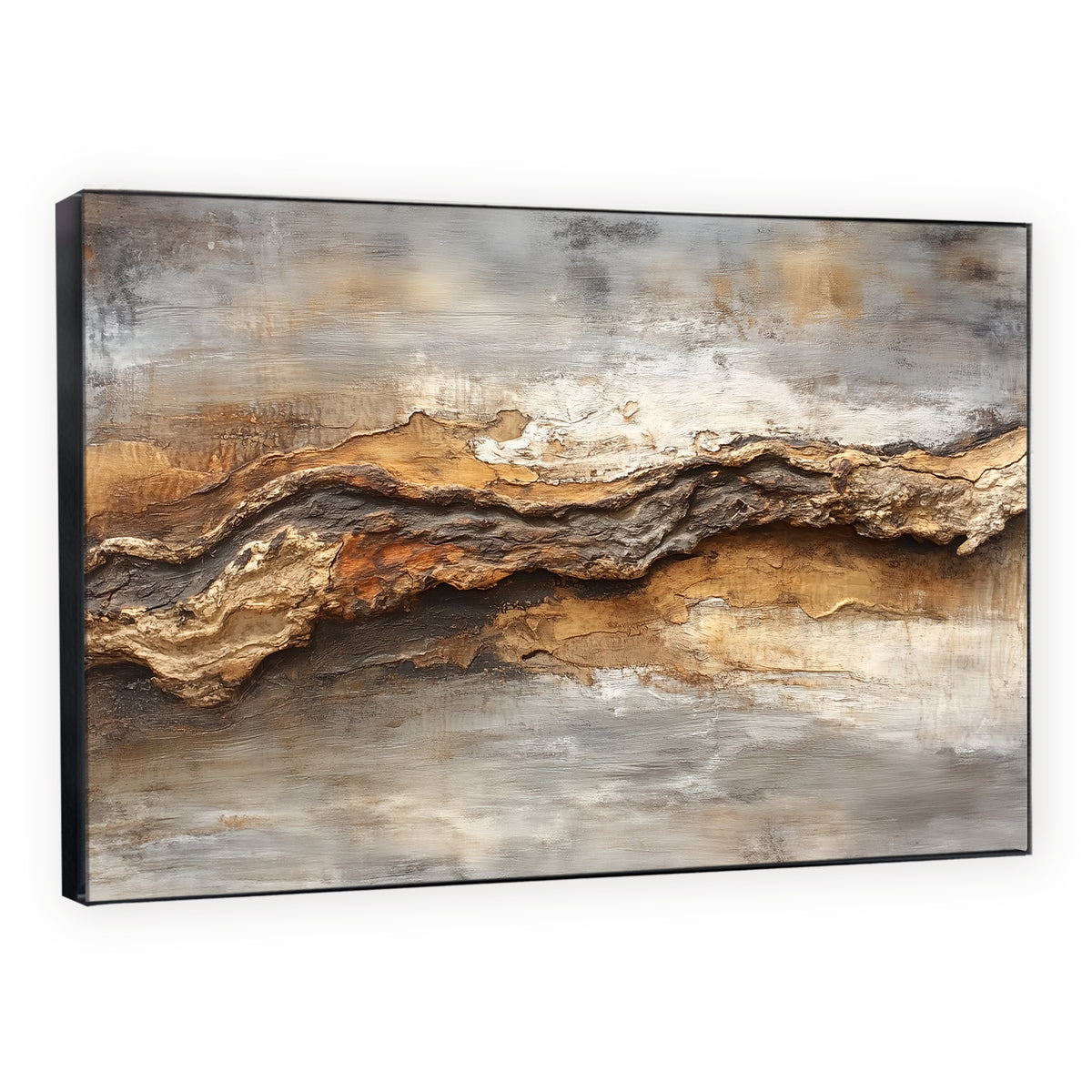 Vibrant Bohemian Oil Painting Canvas With Tribal Patterns