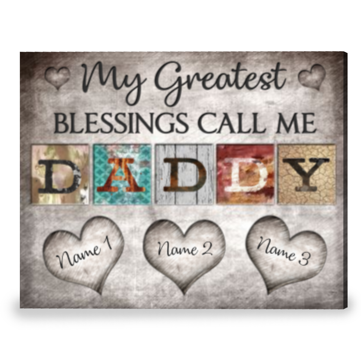 Customized Gift For Dad Meaningful Father's Day Gift Canvas Print