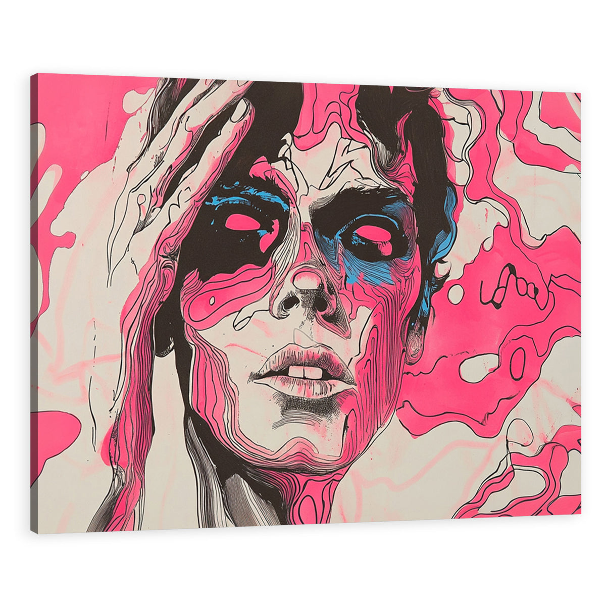 Neon Psyche Modern Abstract Art