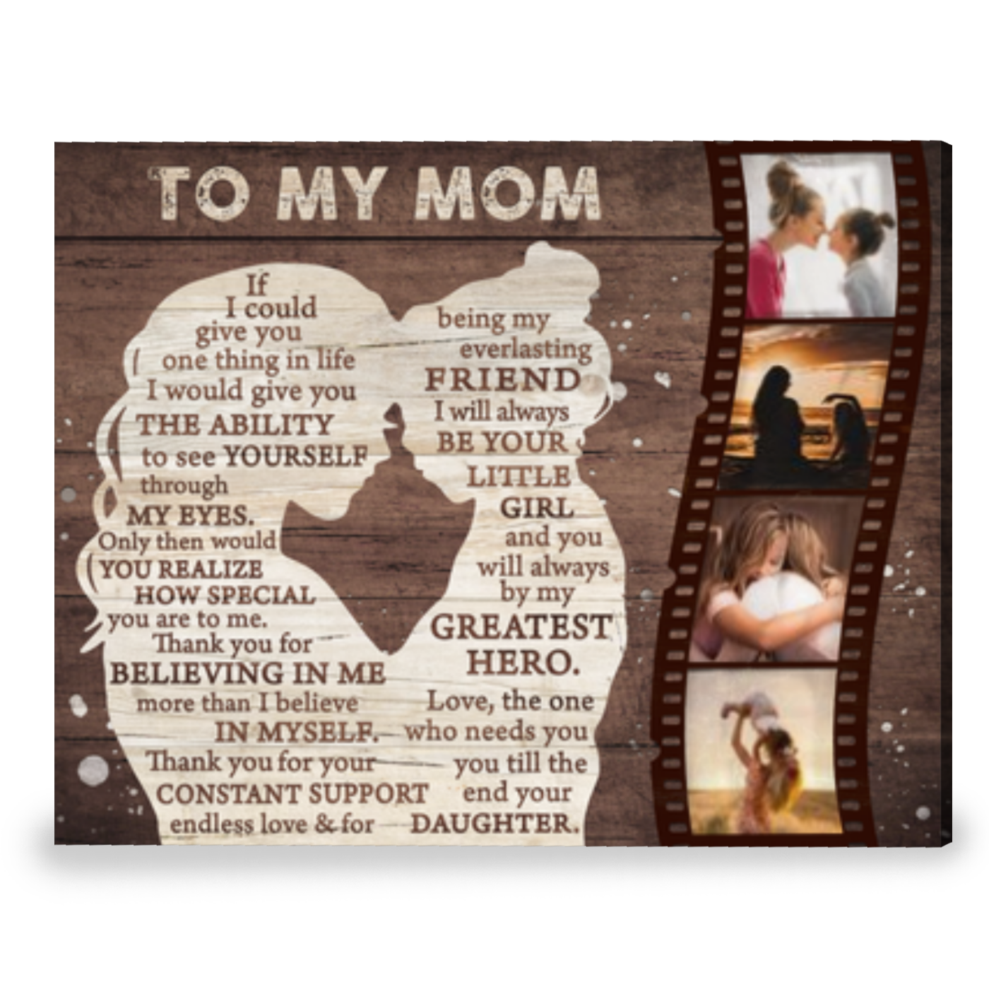 Best Gift For Mom That Has Everything Custom Photo Gift Canvas Print