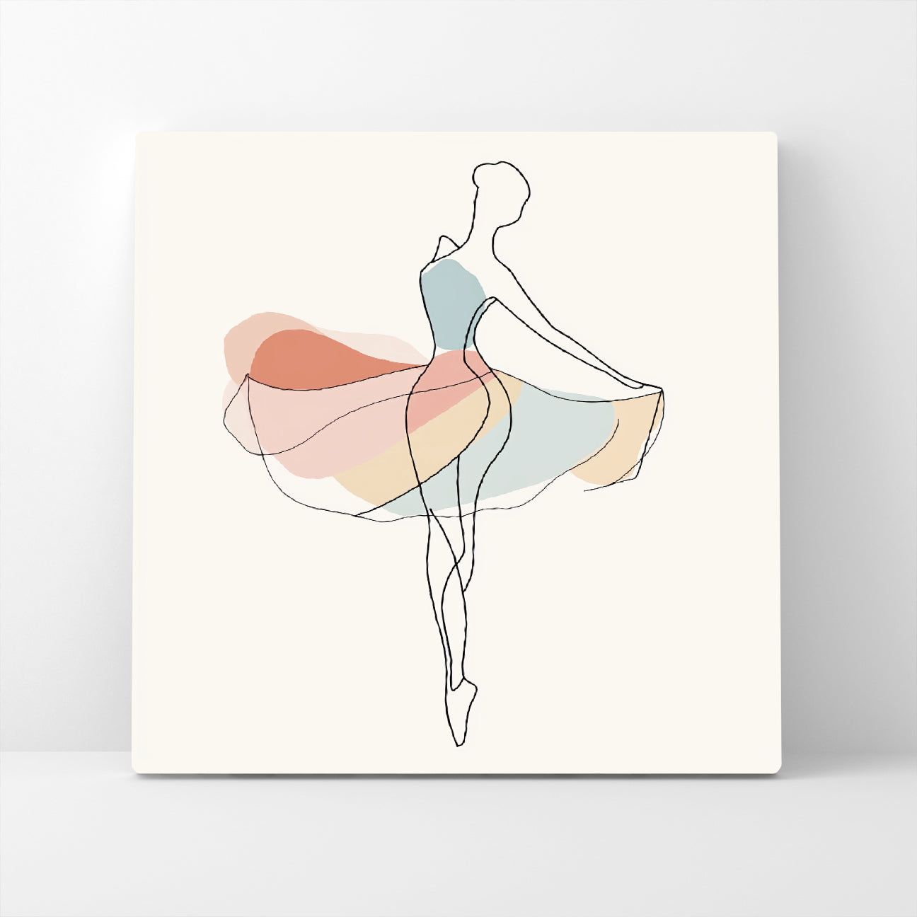 Ballet Dress Minimalist Canvas Wall Art
