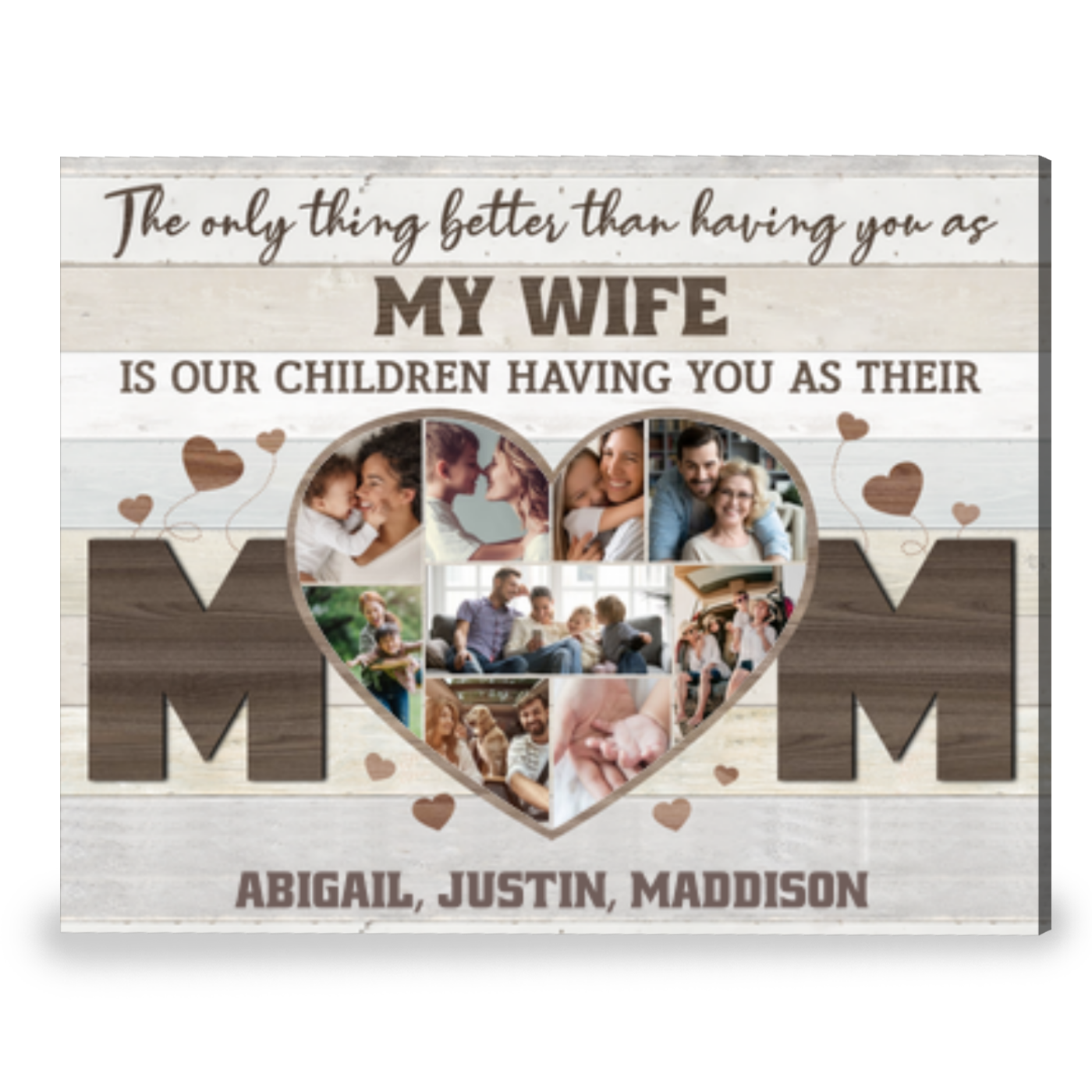 Gift For Wife For Mother's Day Personalized Gift From Husband Canvas Print