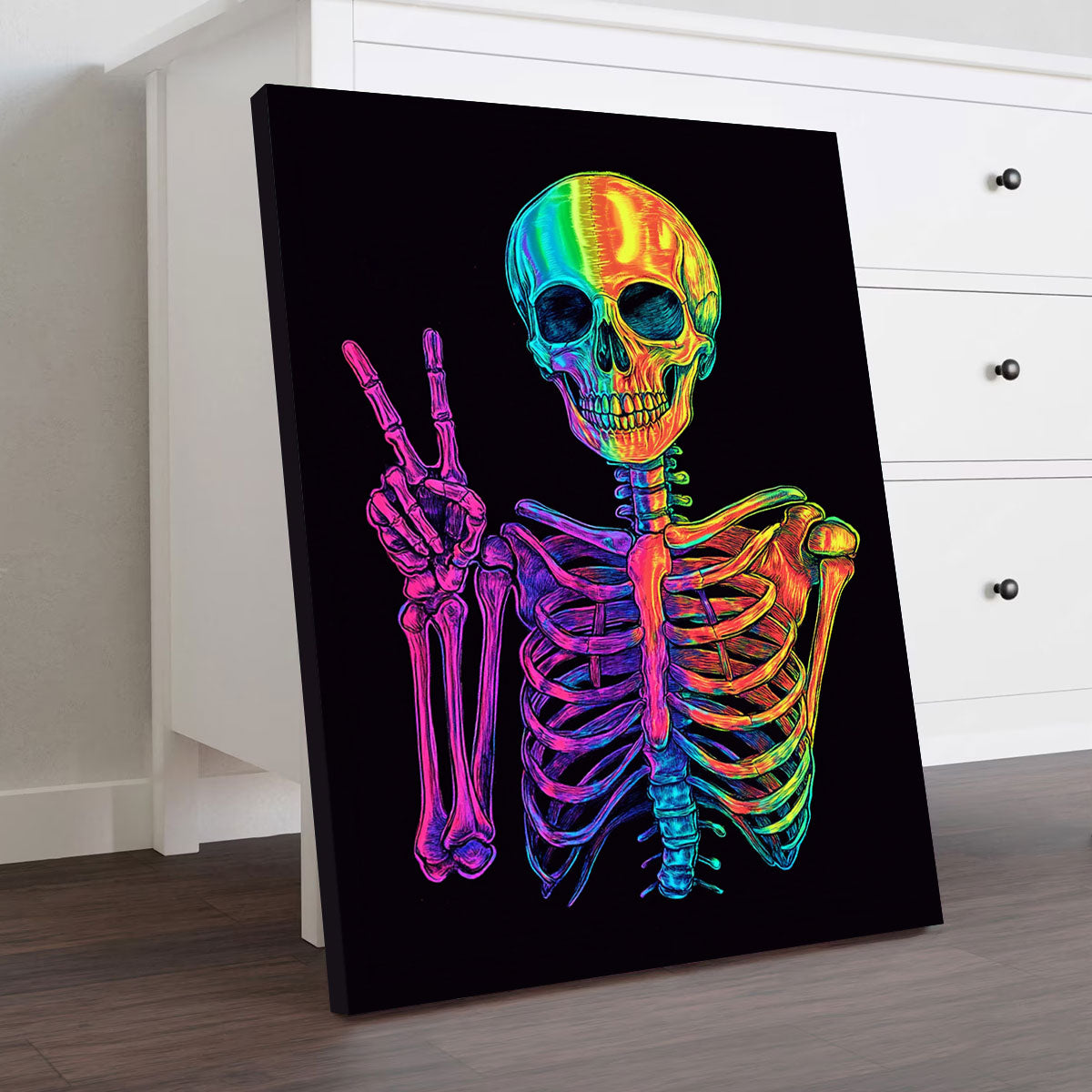 Geometric Art Deconstructed Face Wall Decor