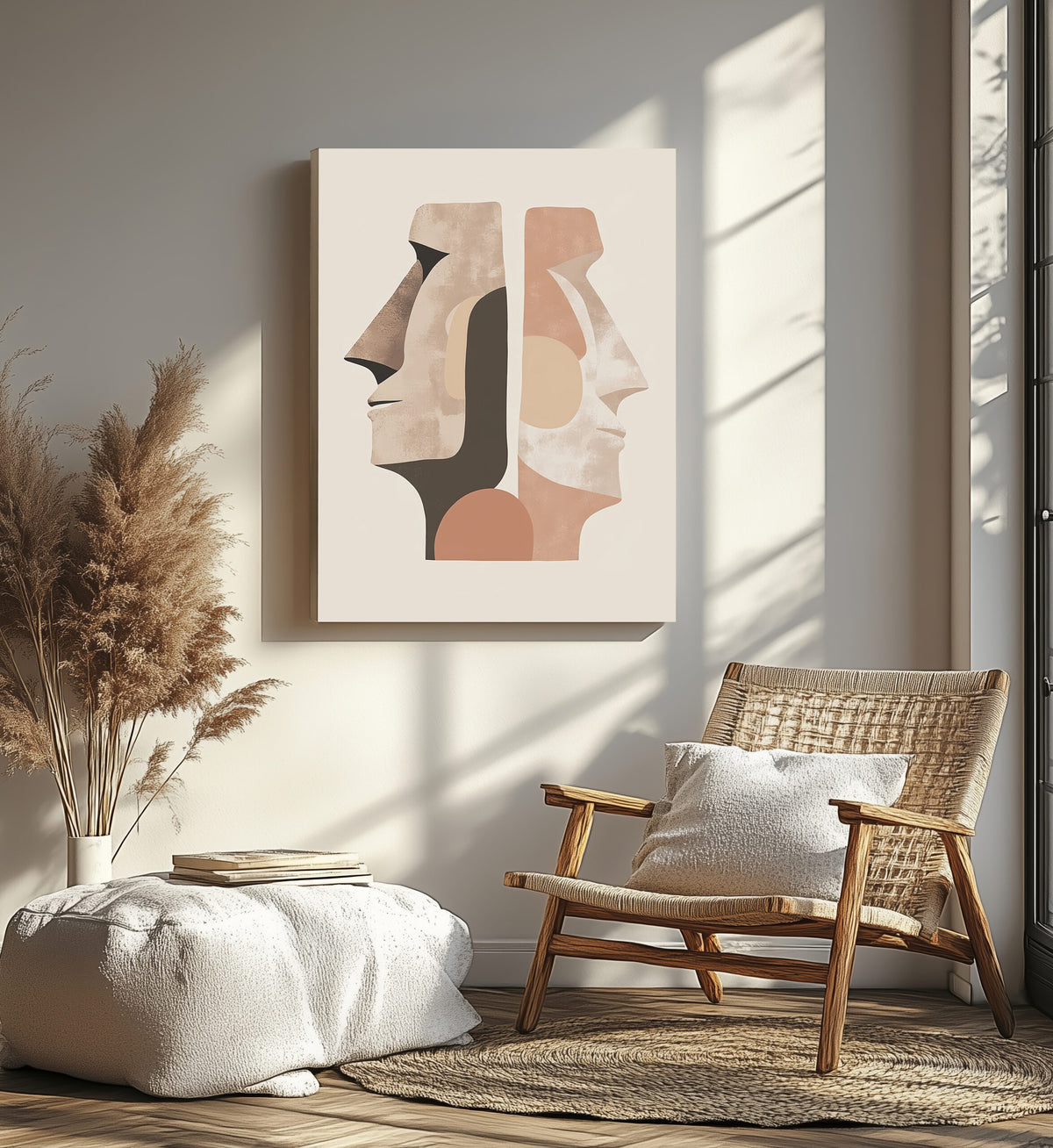 Minimalist East Architecture Canvas Wall Art