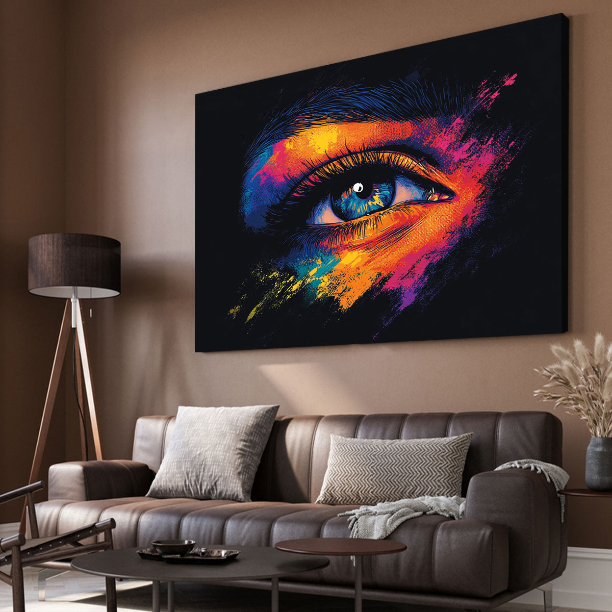 Pop Art Inner Gaze Eye Canvas Wall Art