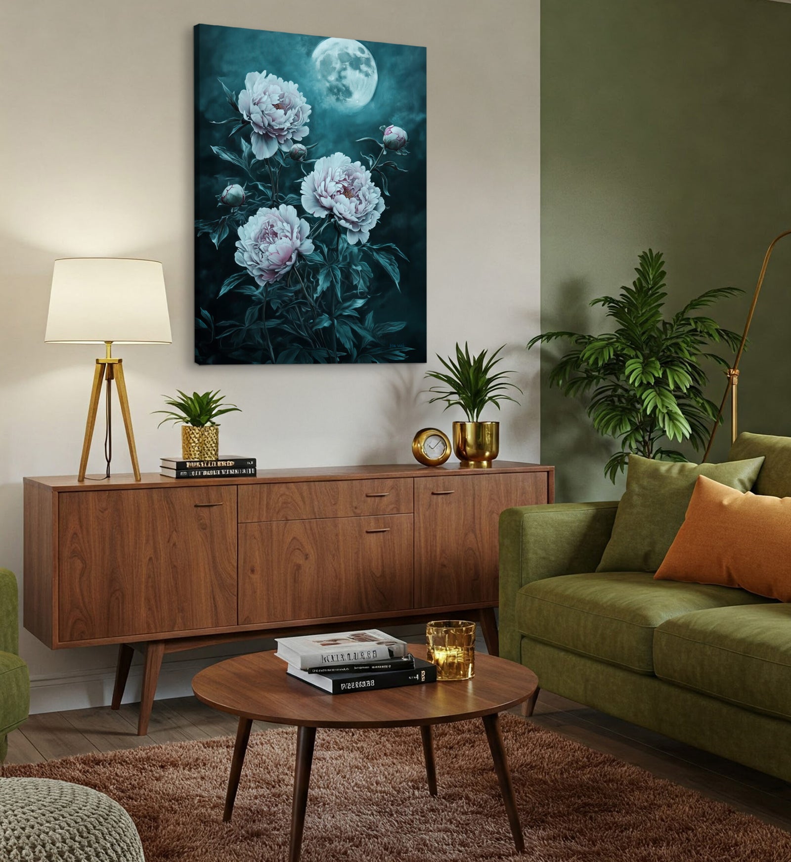 Soft Pastel Peonies Fine Art Floral Canvas Print