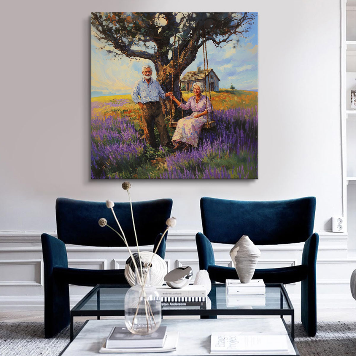 Eternal Companionship Oil Painting Canvas Wall Art