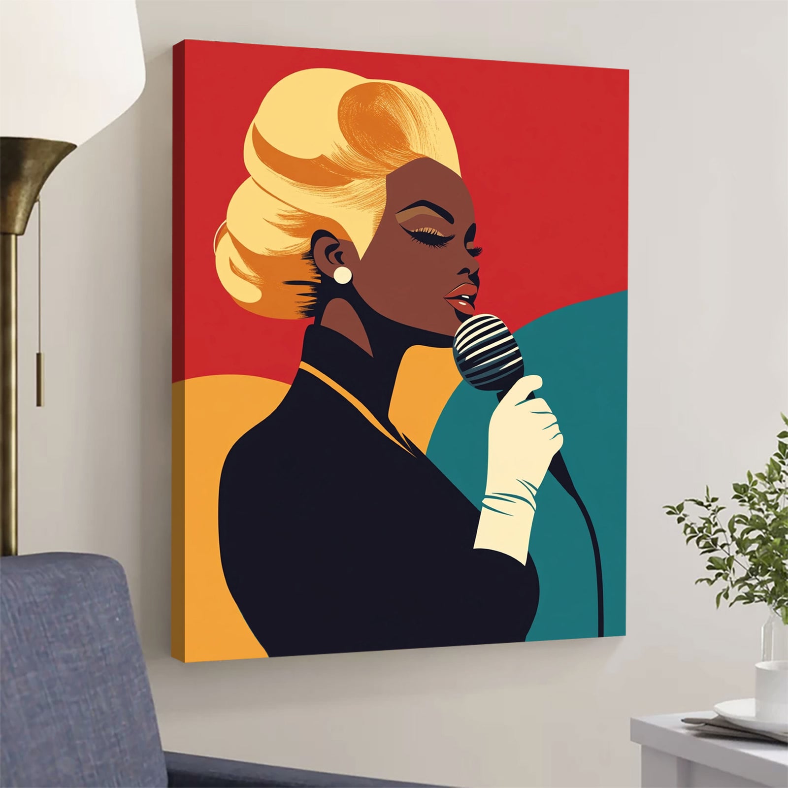 Jazz Diva Modern Wall Artwork