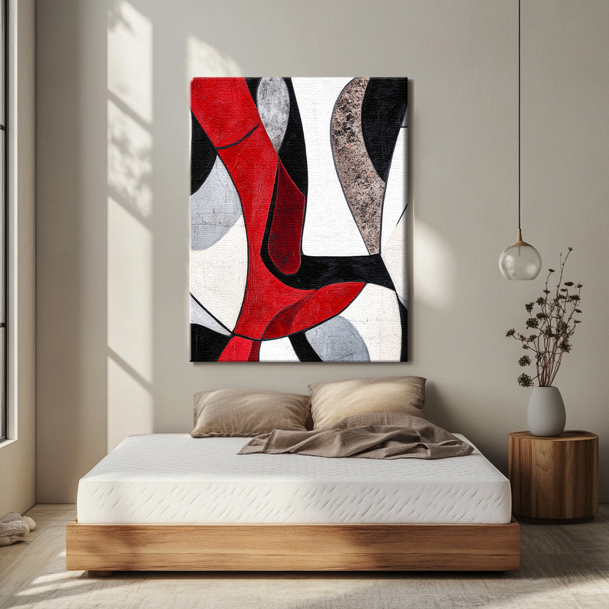 Bold Harmony Geometric Abstract Canvas Wall Art