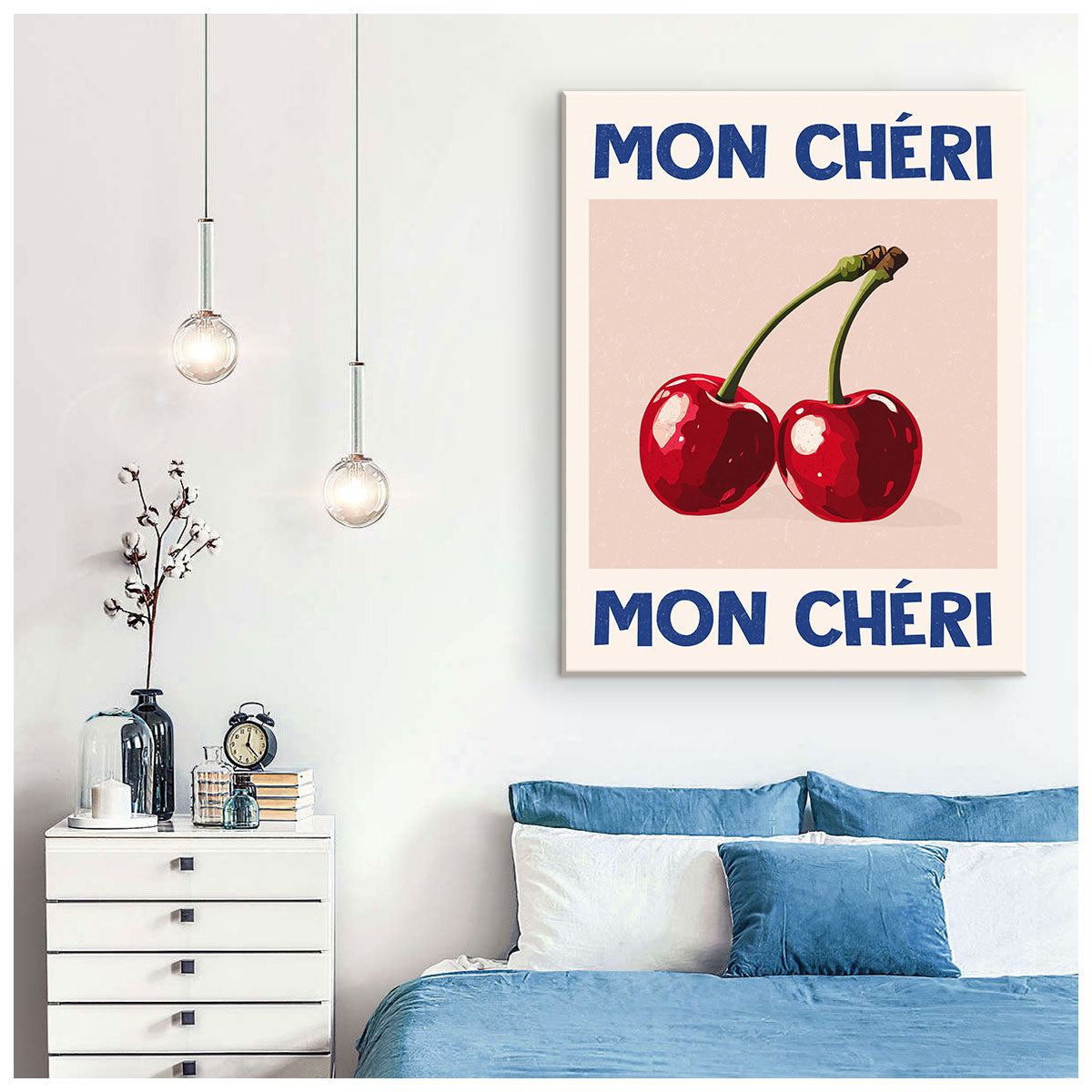 Mon Chéri Canvas Abstract Wall Art