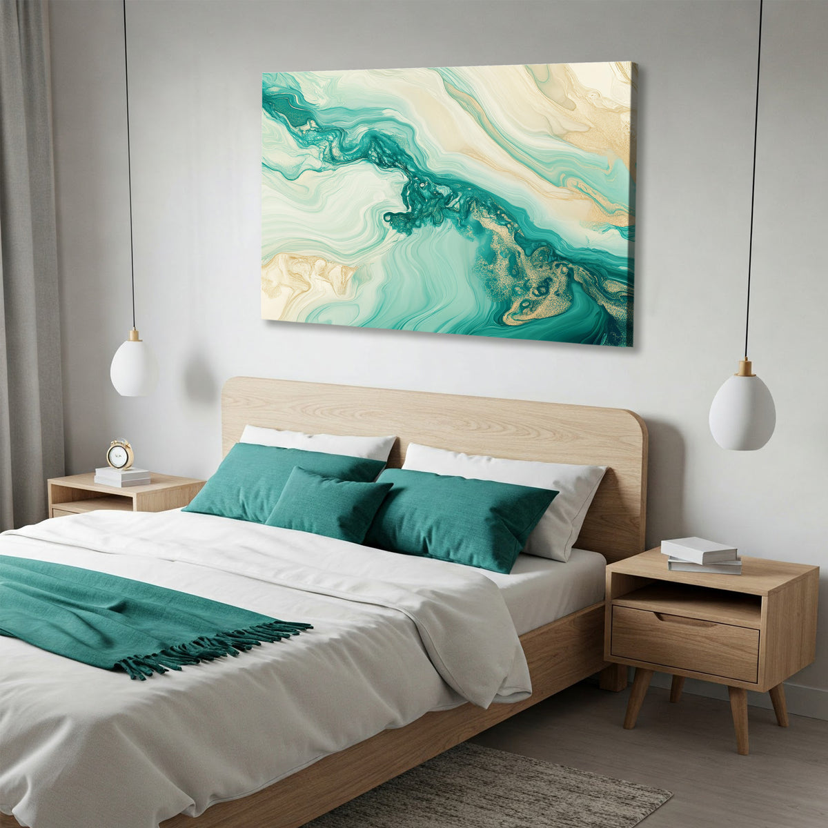 Layered Abstract Canvas Wall Art – Textured Minimalist Painting