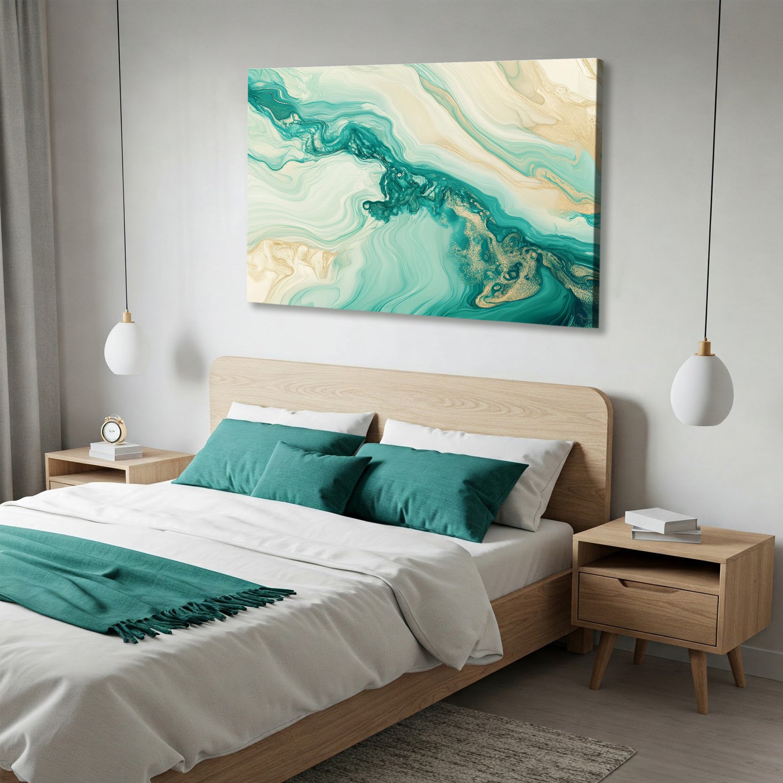 Layered Abstract Canvas Wall Art – Textured Minimalist Painting