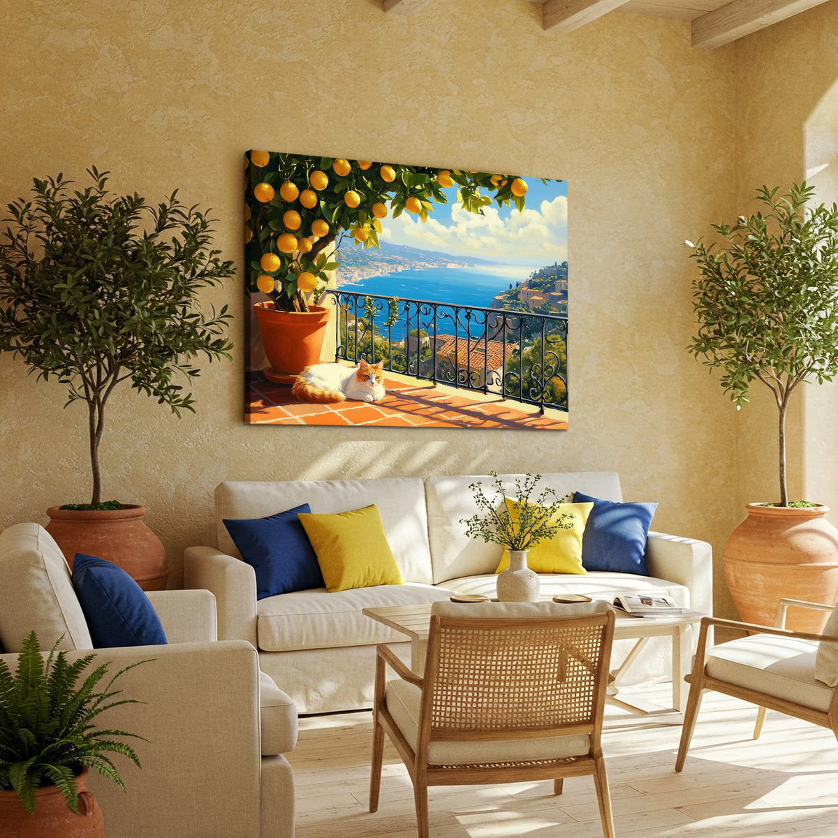 Lazy And Lemon Tree Modern Wall Artwork