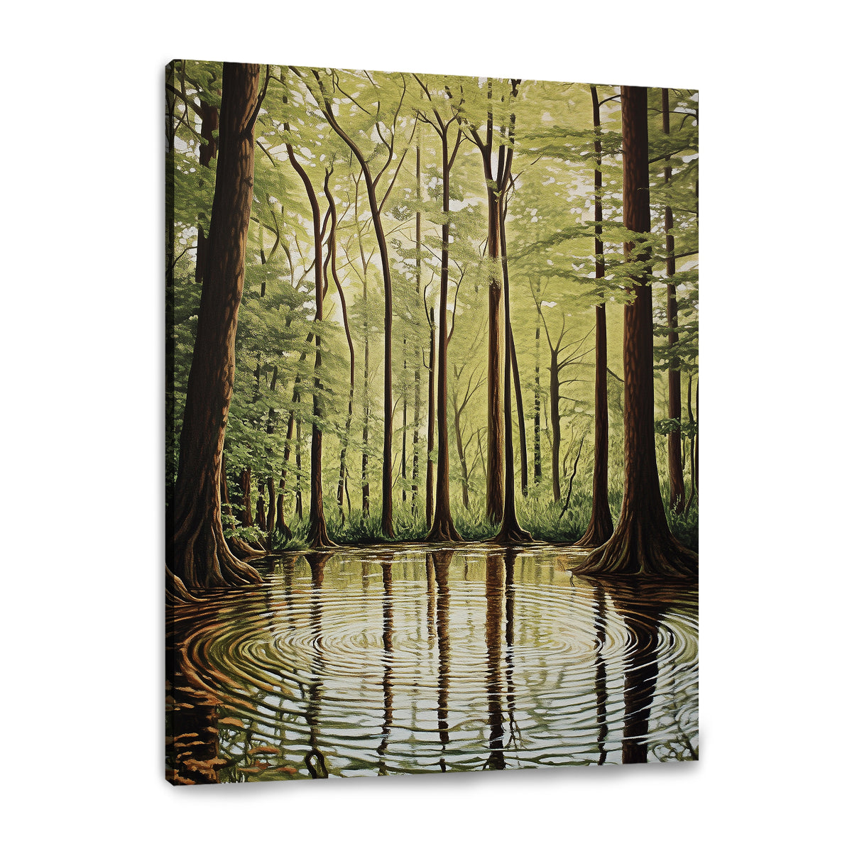 Tranquil Reflections Landscape Abstract Canvas Wall Art
