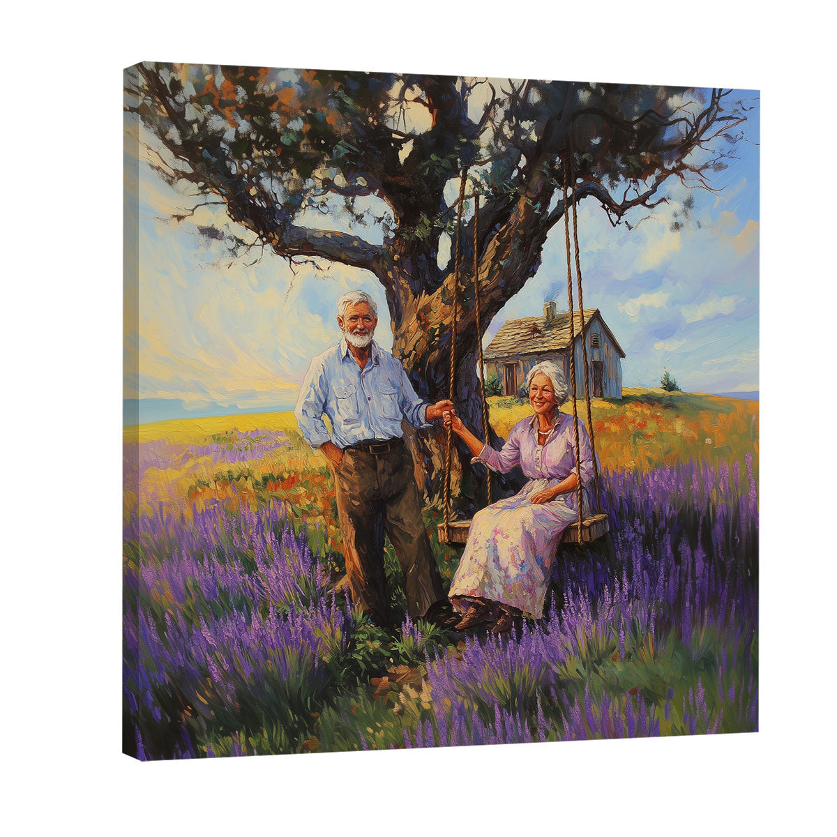 Eternal Companionship Oil Painting Canvas Wall Art