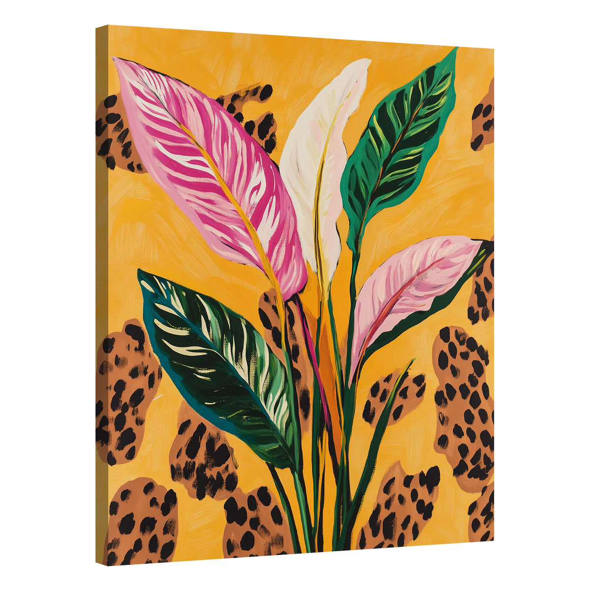 Colorful Leaves Canvas Botanical Print