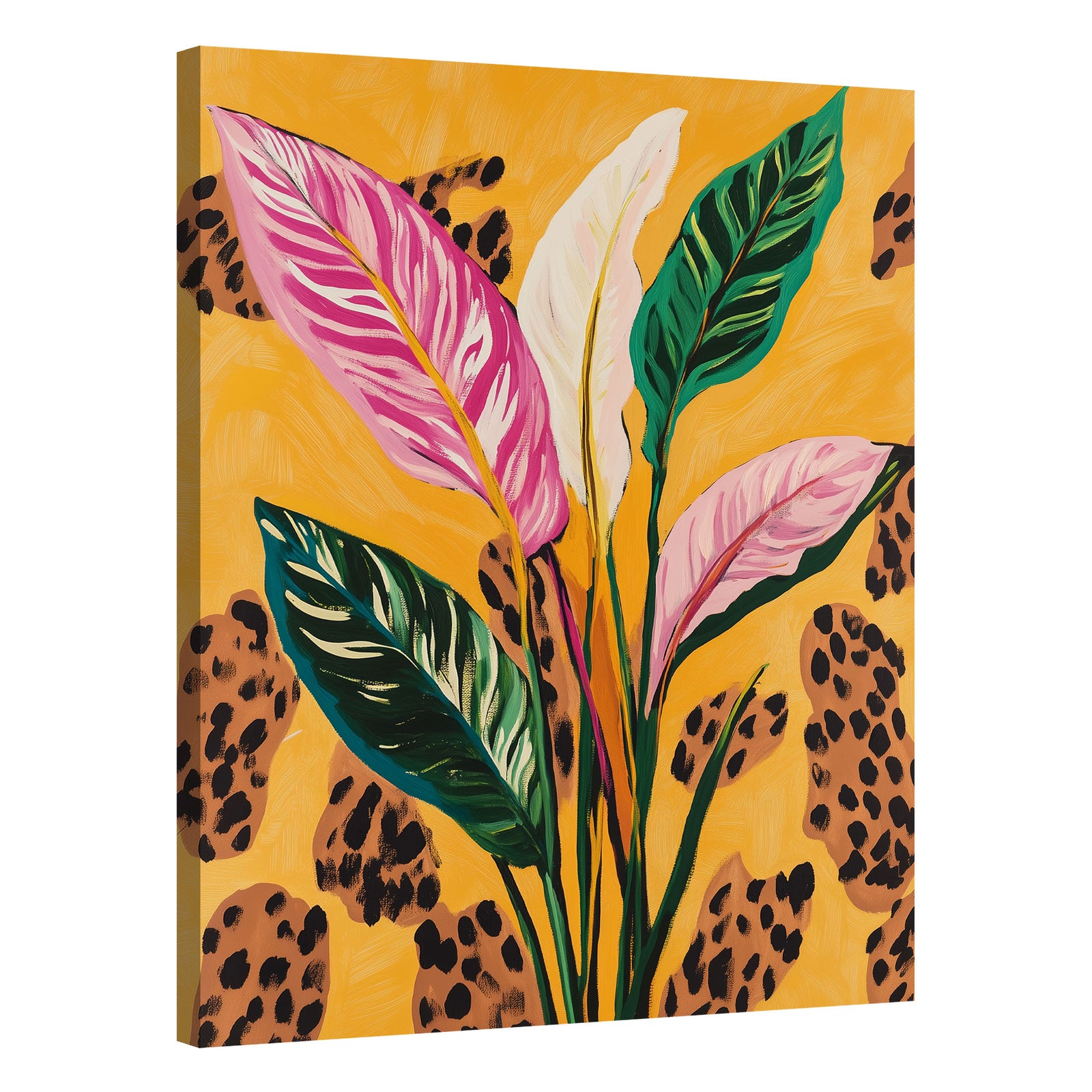 Colorful Leaves Canvas Botanical Print