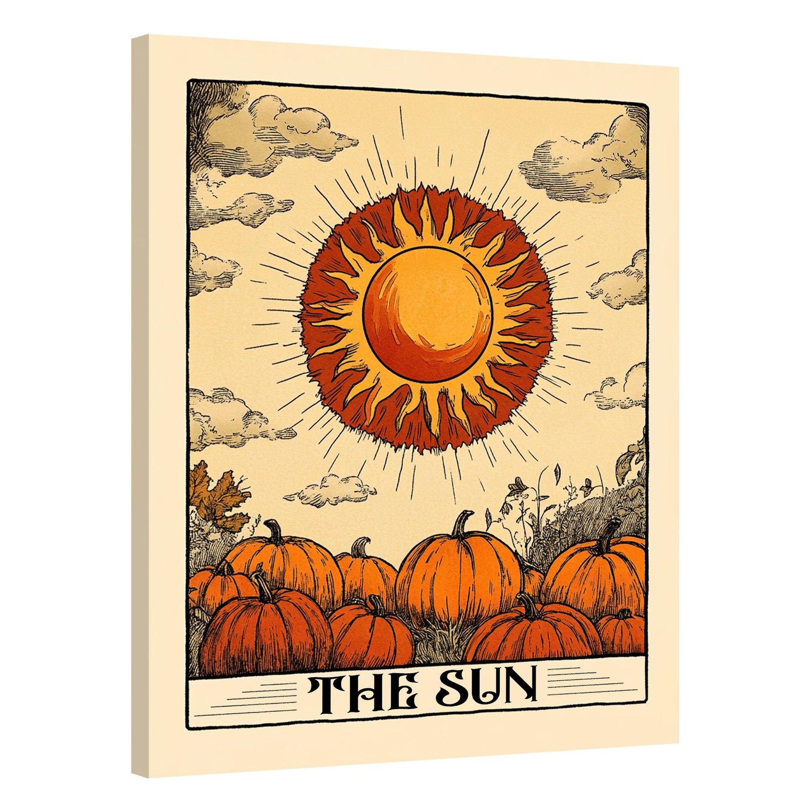 The Sun Tarot Card Boho Wall Decor