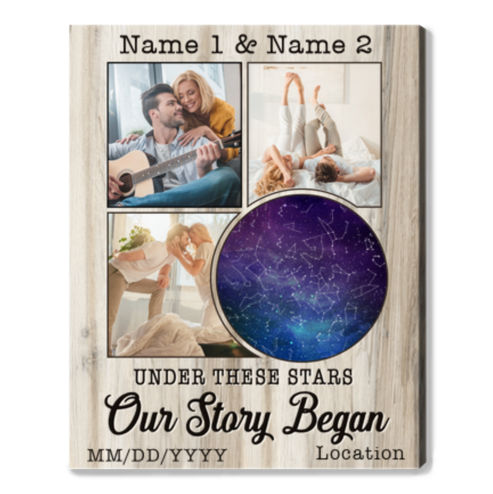 Personalized Constellation Gifts Star Map Custom Love Canvas Ideas