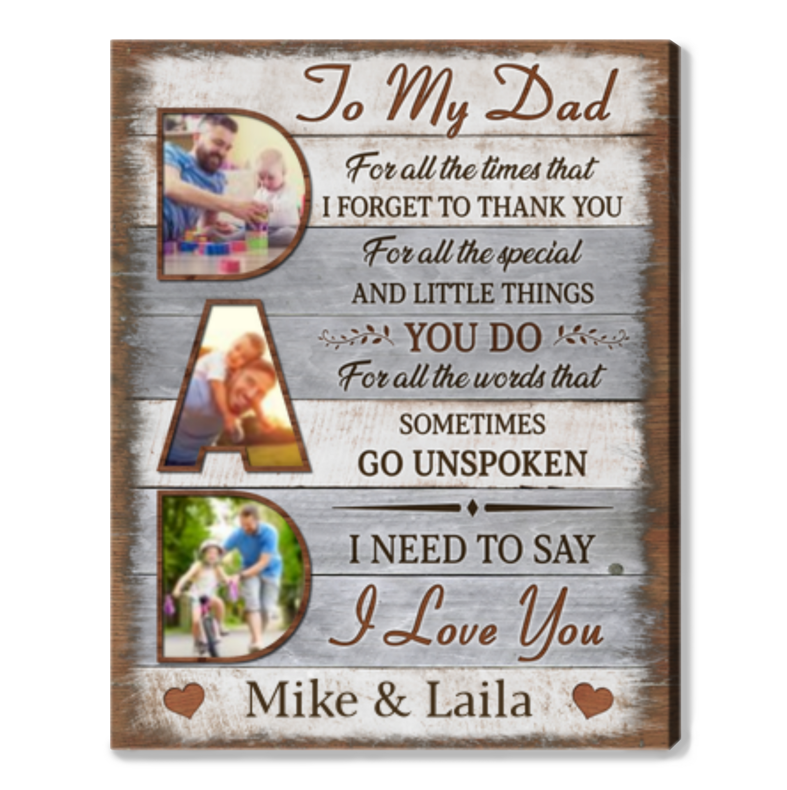 Customized Gift For Dad Best Personalized Birthday Gift To Father