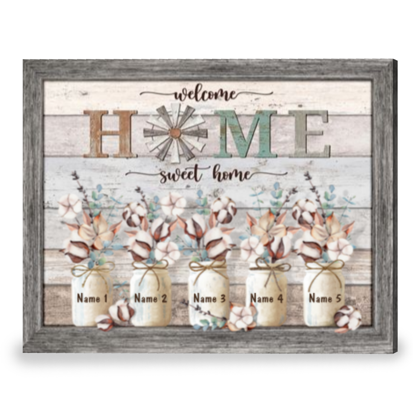 Personalized Modern Farmhouse Wall Art Best Gift For New House Canvas Print