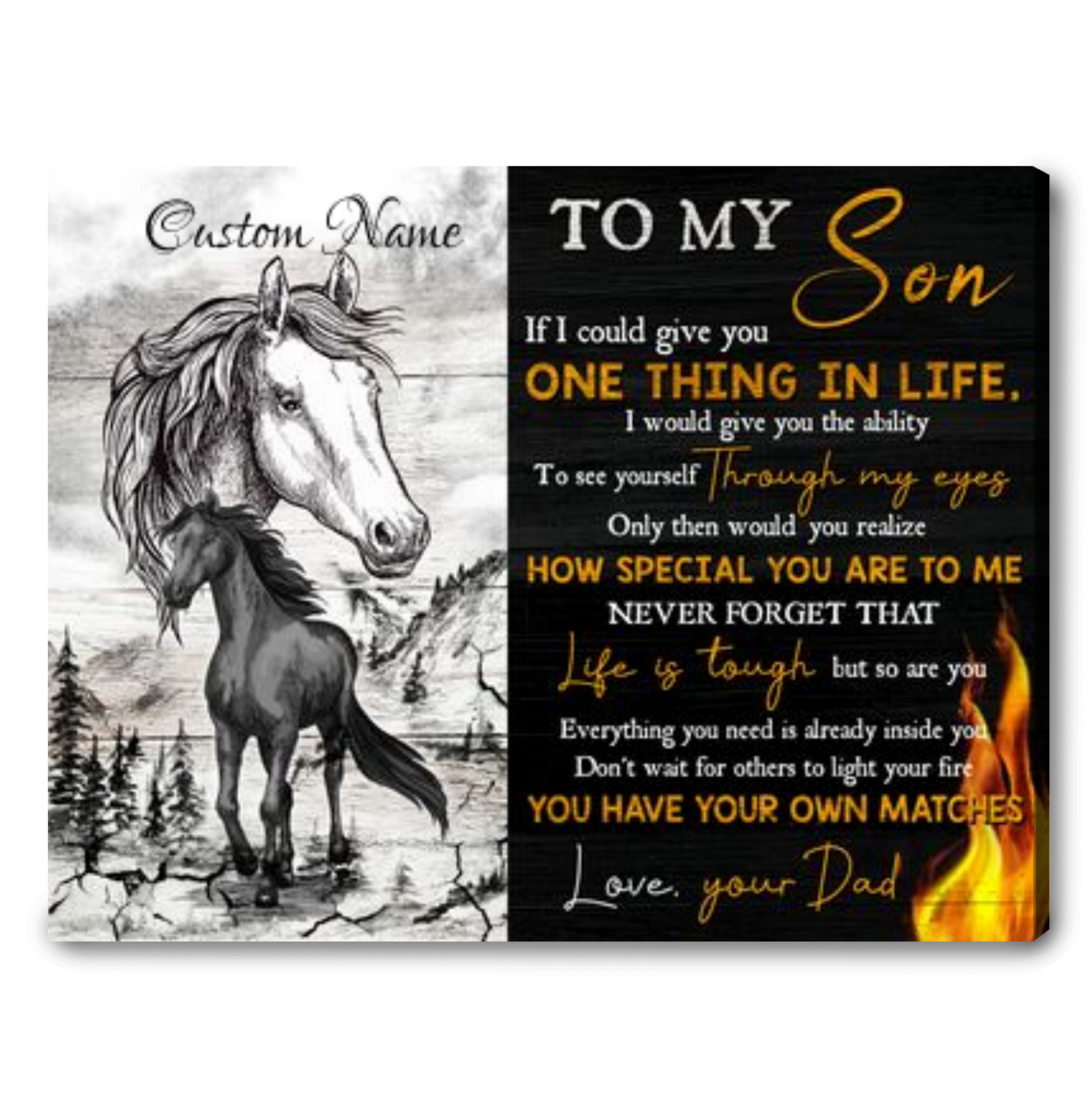 Personalized Gift For Son From Dad To My Son Name Gift Ideas