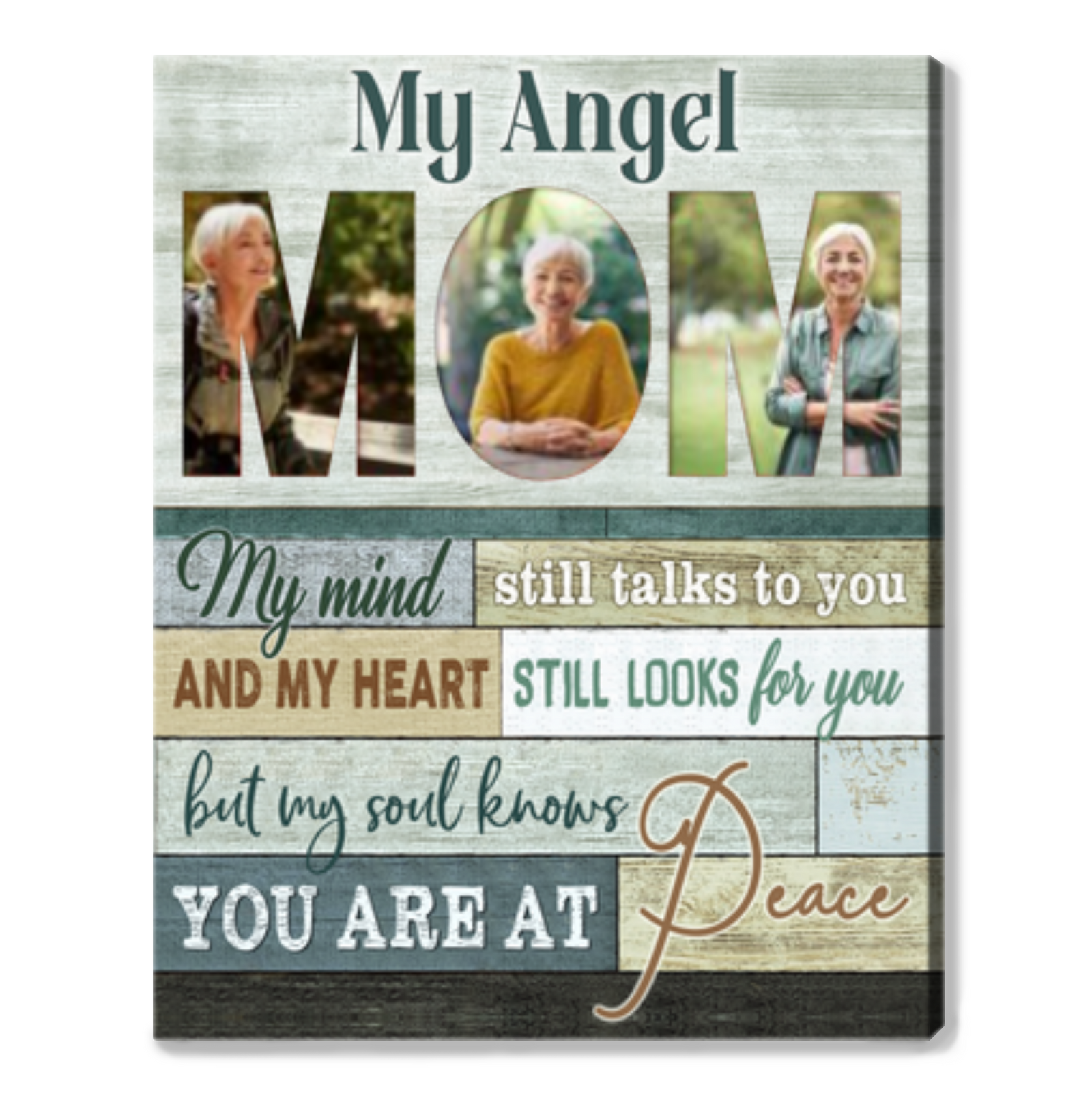 Personalized Memorial Gifts For Loss Of Mom Personalized Memorial Canvas Print
