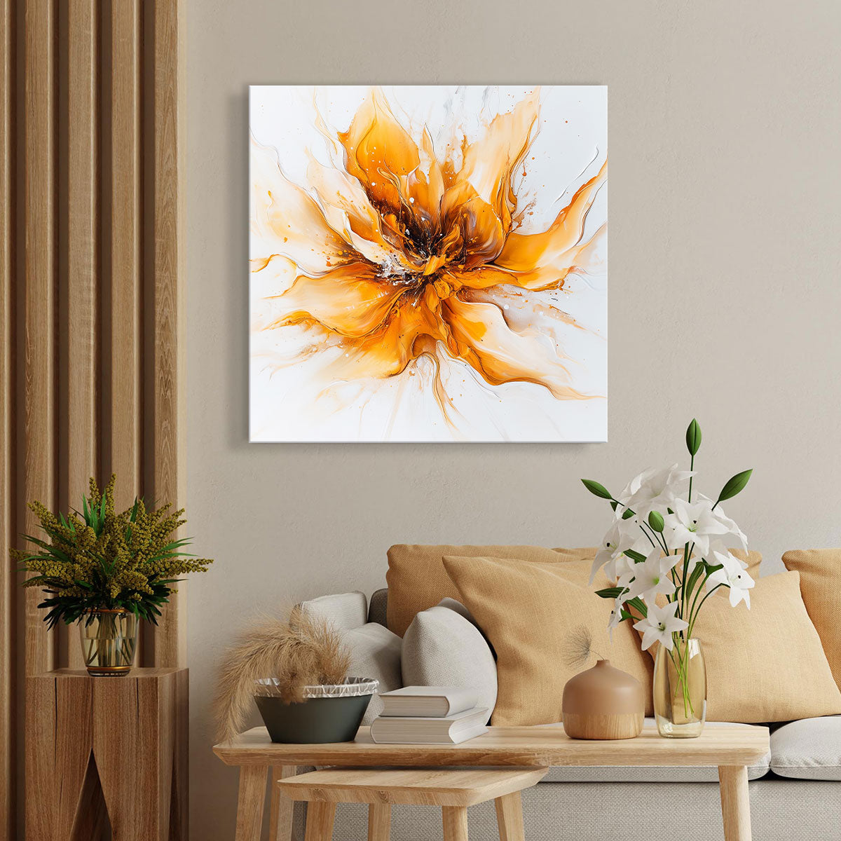 Yellow Flower Canvas Fine Arts Print