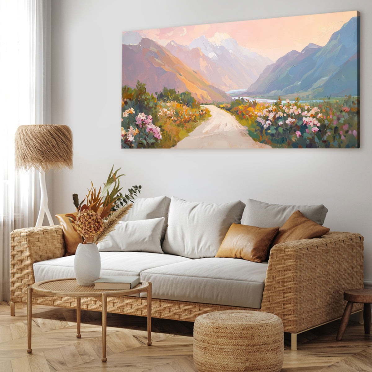 Vibrant Valley Vista Fine Arts Print