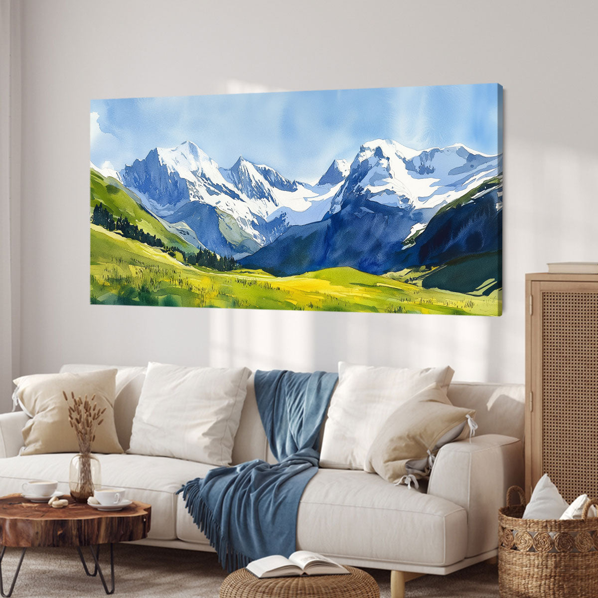 Abstract Green Landscape Nature Artwork