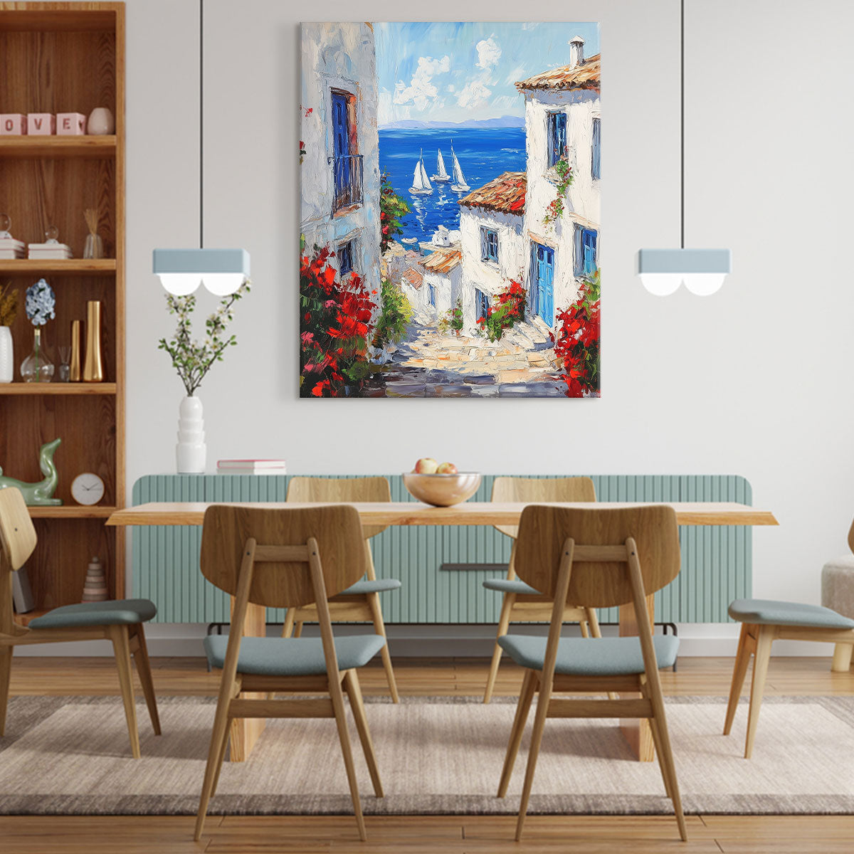 Mediterranean Art Azure Beach Wall Art